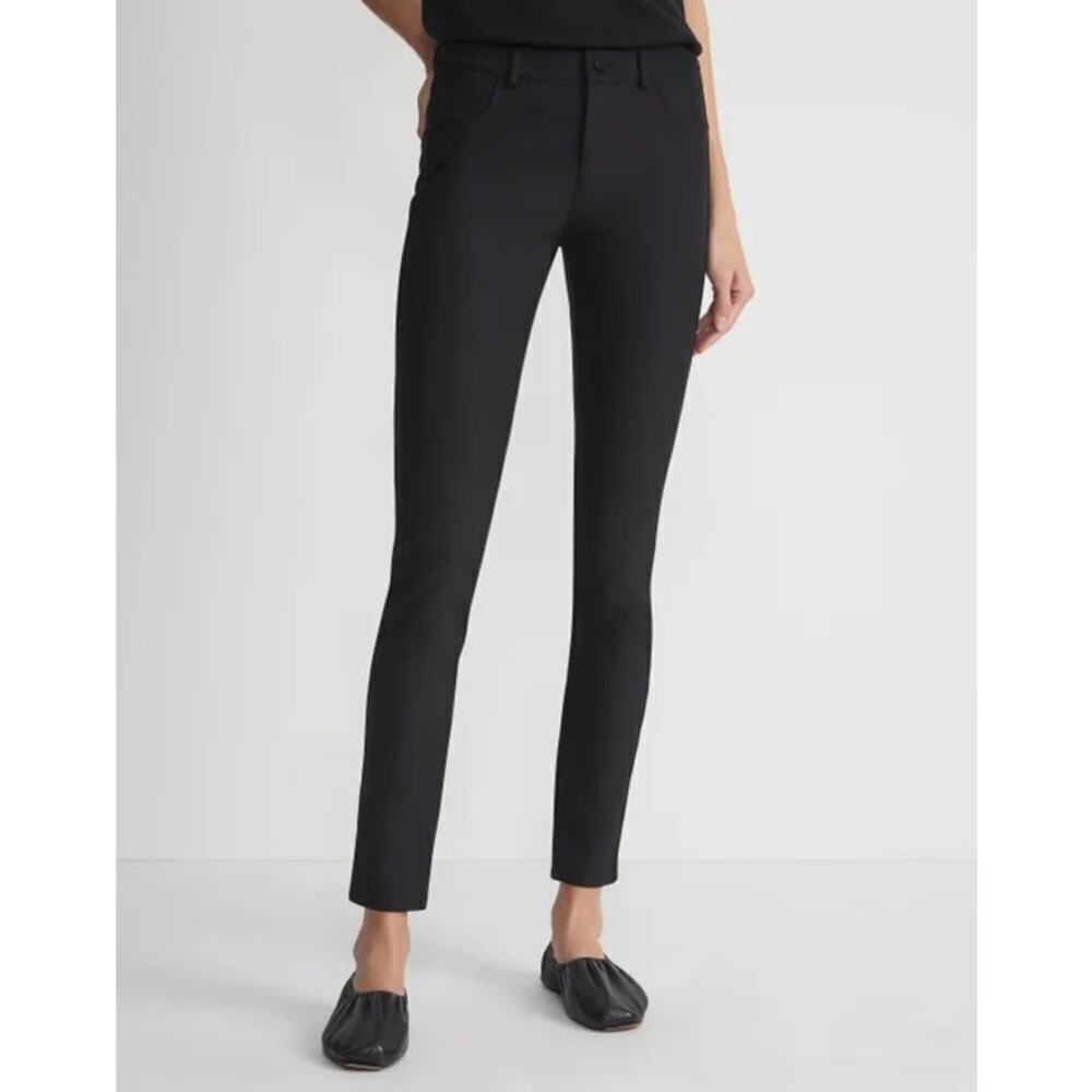 Lafayette 148 Womens Black Stretch Mercer Ankle Pants Size 12 $598 MSRP EUC